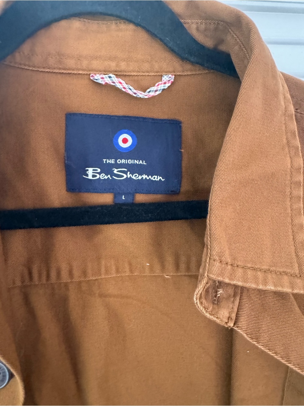 Ben Sherman Men's Rust Brown Overshirt Jacket or shacket - Picture 2 of 2